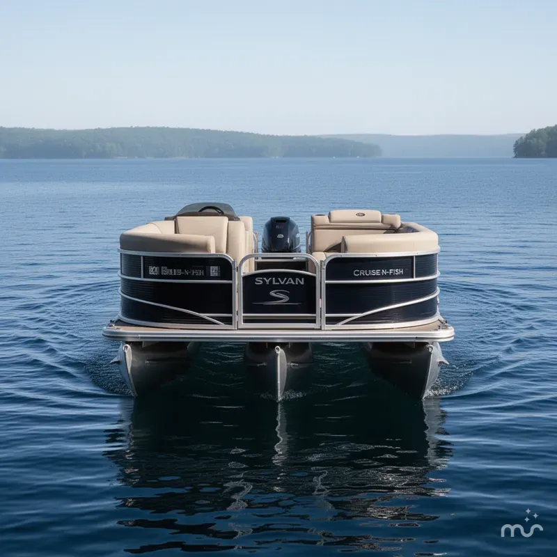 Slide: The Image of Sylvan 820 Cruise-N-Fish Pontoon 2017 - 2