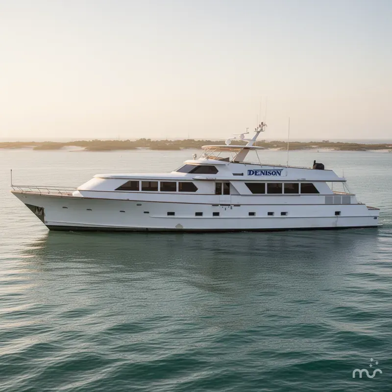 Slide: The Image of Denison Pilothouse Cockpit Motoryacht 1990 - 1