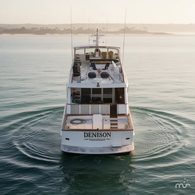 Slide: The Image of Denison Pilothouse Cockpit Motoryacht 1990 - 2