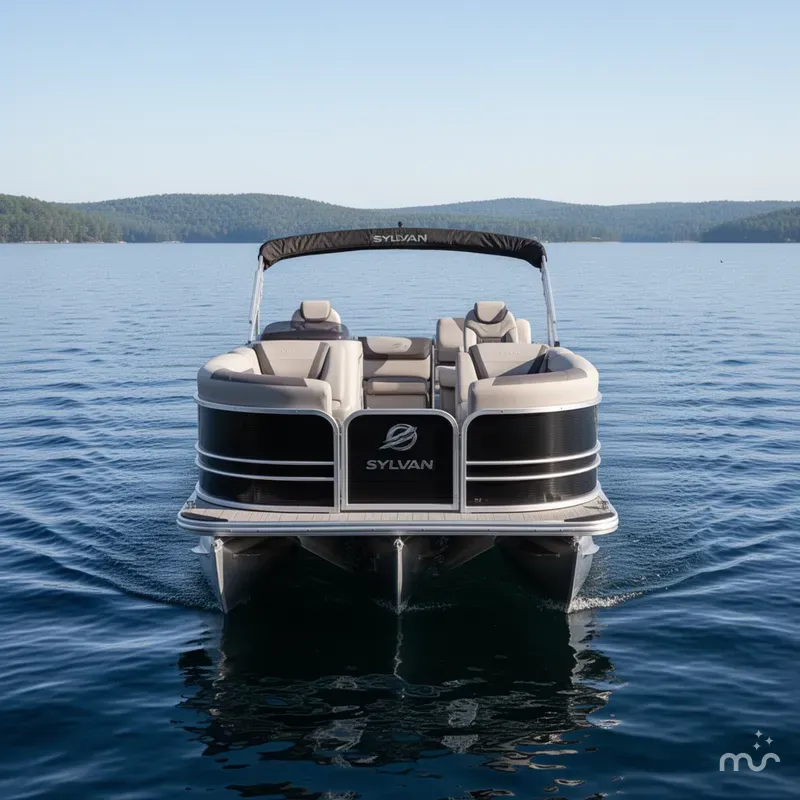 Slide: The Image of Sylvan L3 DLZ 22' Swingback Tritoon & Mercury 150HP 4-Stroke EFI 2022 - 1