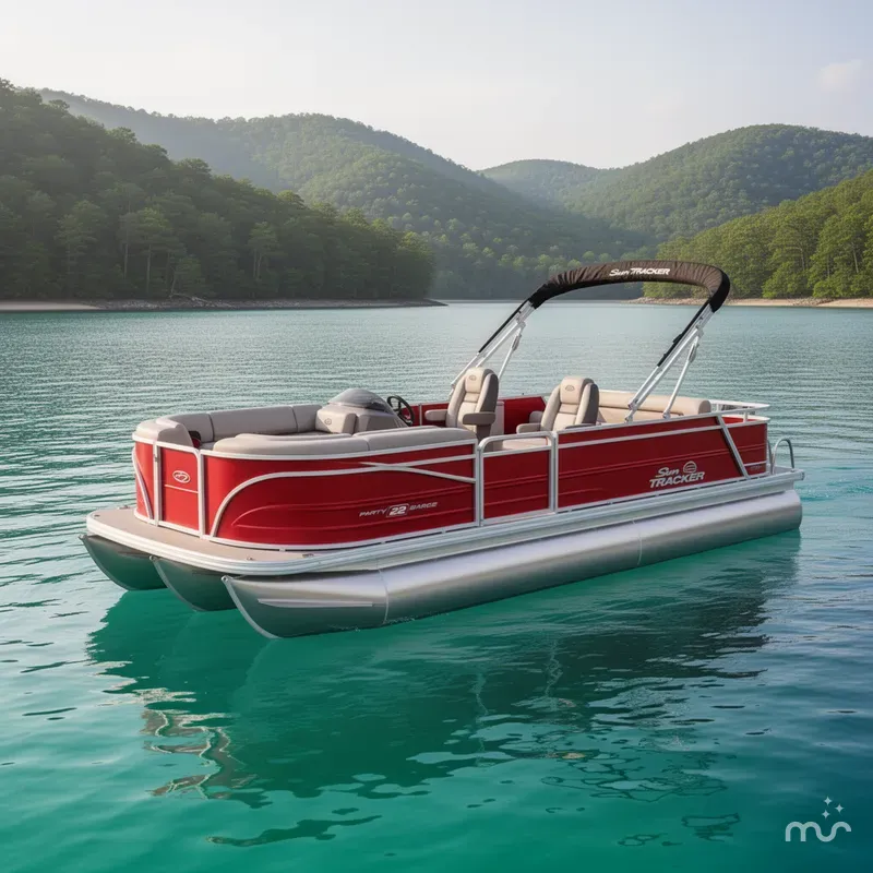 The Image of Sun Tracker Party Barge 22 RF DLX 2026 - 0