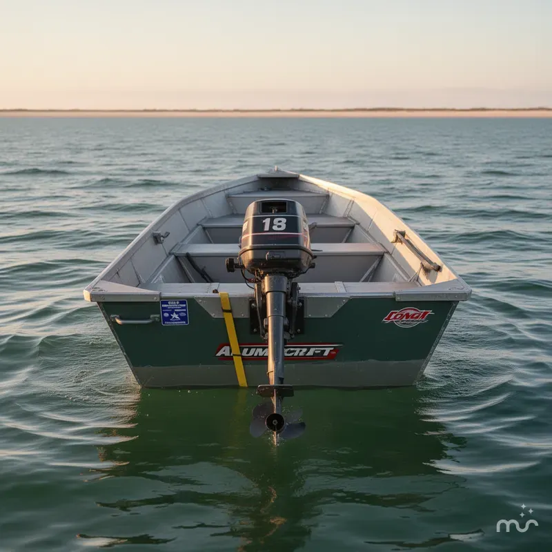 Slide: The Image of Alumacraft Jon boat 1987 - 2