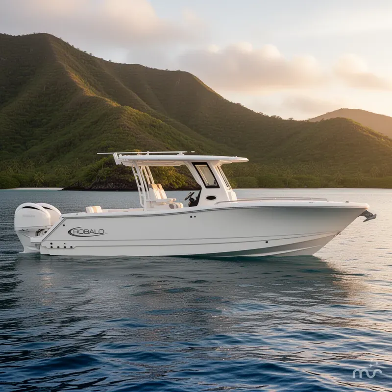 Slide: The Image of Robalo R300 Center Console 2026 - 2