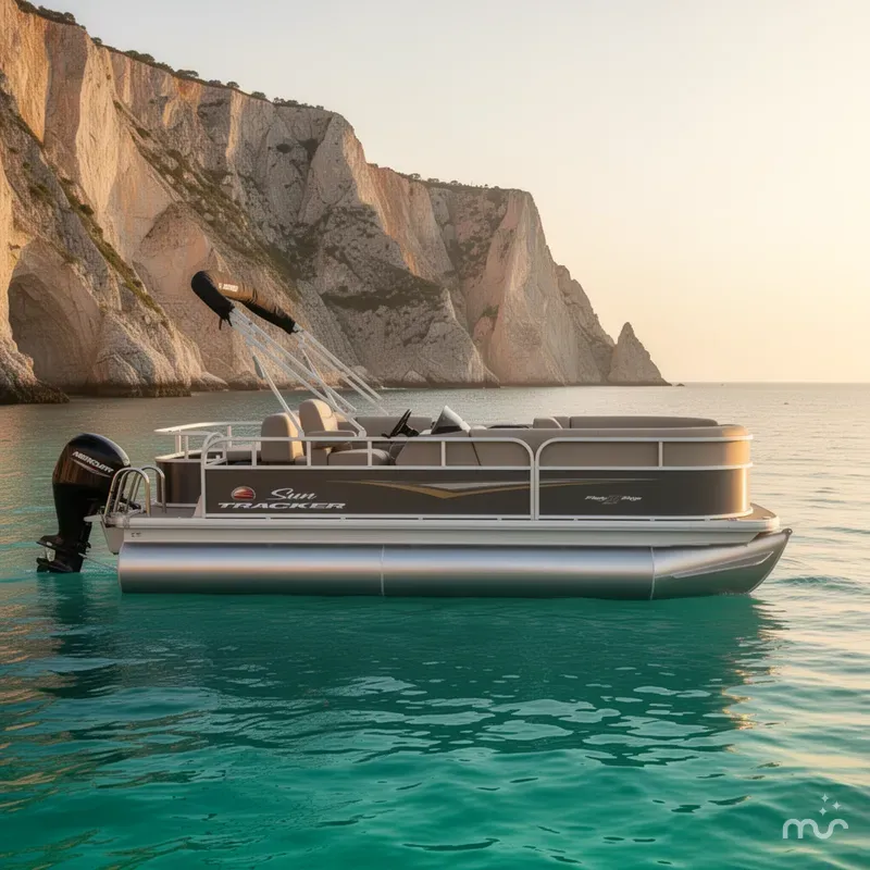Slide: The Image of Sun Tracker Party Barge 18 DLX 2025 - 2