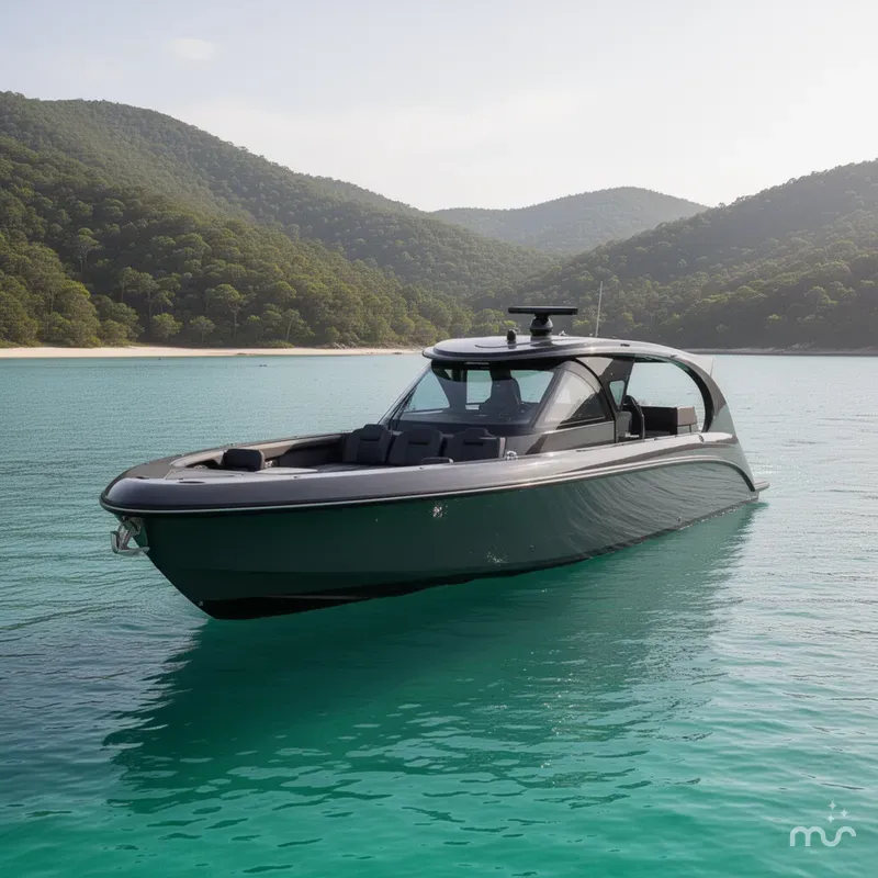 Slide: The Image of Mystic Powerboats M5200 XL Cabin 2026 - 2