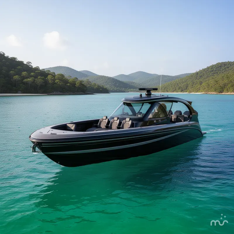 Slide: The Image of Mystic Powerboats M5200 XL Cabin 2026 - 4