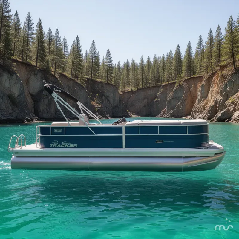 Slide: The Image of Sun Tracker Party Barge 20 DLX 2026 - 2