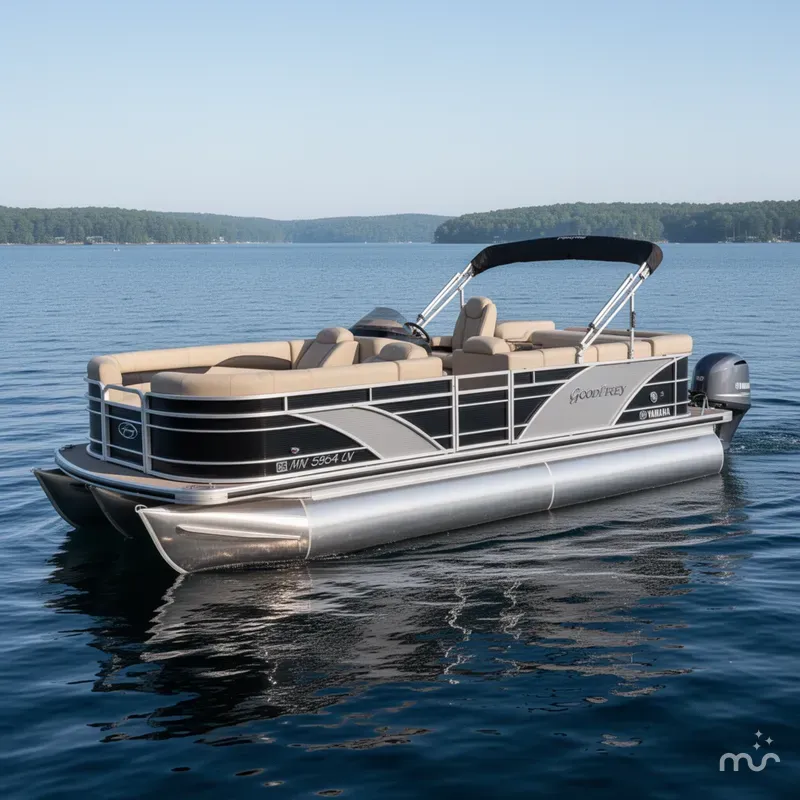 Slide: The Image of Godfrey 200 Cruise Pontoon & Yamaha 90HP 4-Stroke EFI 2016 - 0