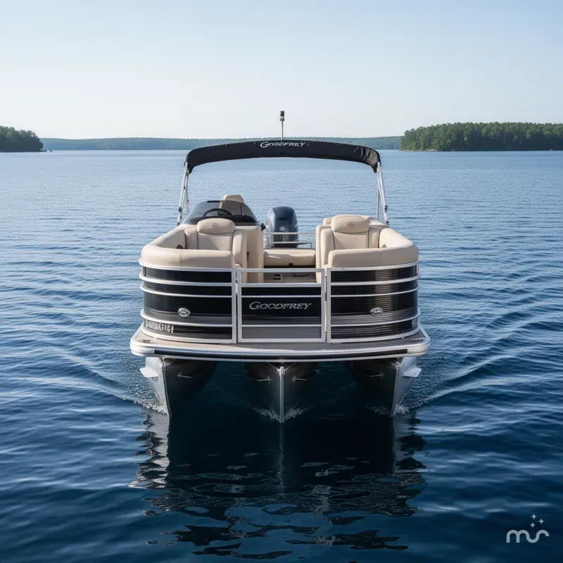 Slide: The Image of Godfrey 200 Cruise Pontoon & Yamaha 90HP 4-Stroke EFI 2016 - 1