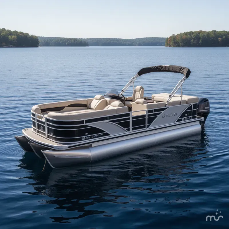 Slide: The Image of Godfrey 200 Cruise Pontoon & Yamaha 90HP 4-Stroke EFI 2016 - 2