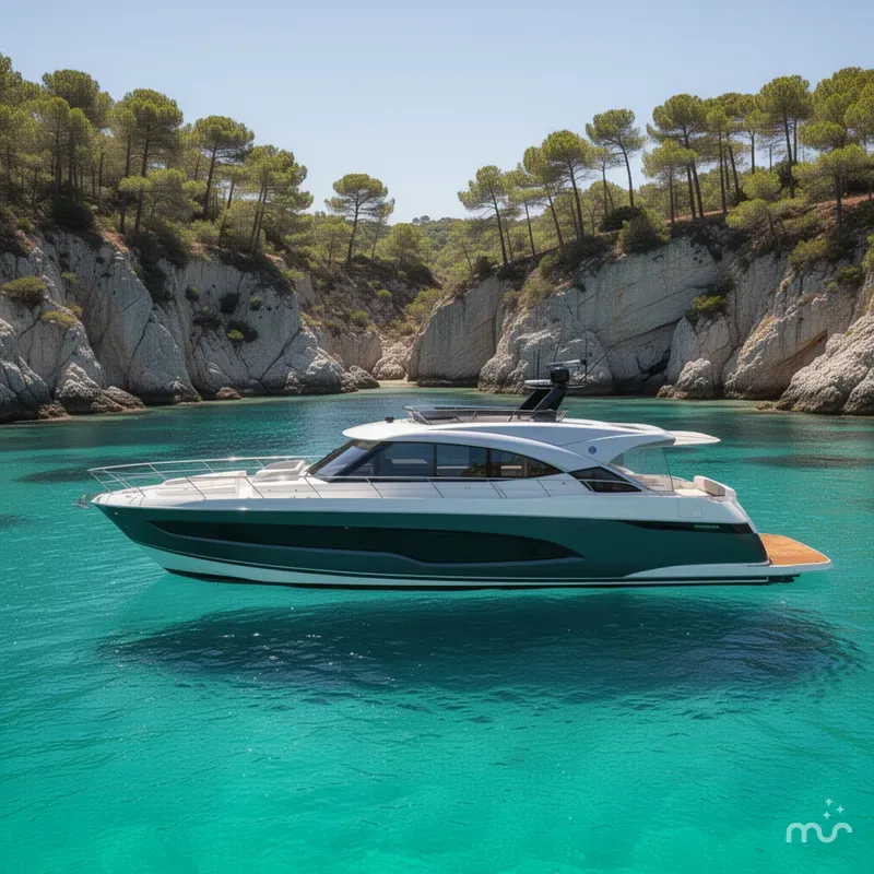 Slide: The Image of Riviera 5600 Sport Yacht Platinum Edition 2026 - 2