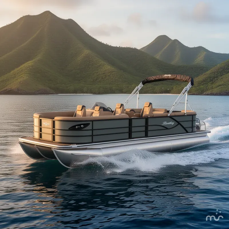 The Image of Bentley Pontoons Legacy 220 Navigator DL Quad Lounge 2026 - 0