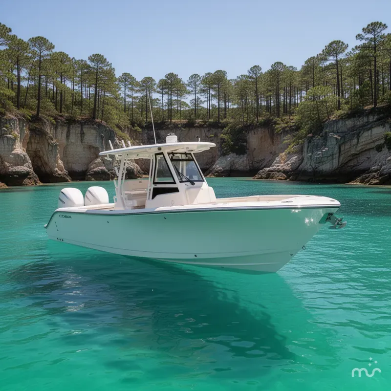 Slide: The Image of Cobia 305 Center Console 2026 - 2