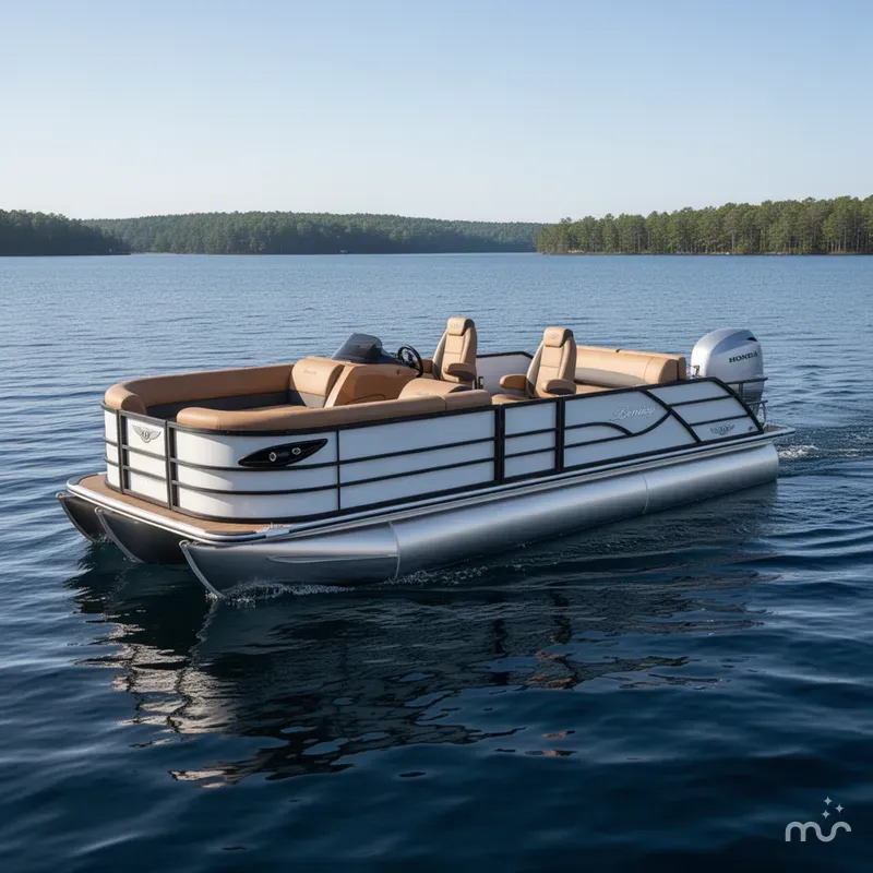 Slide: The Image of Bentley Pontoons Legacy 220 Swingback & Honda 4-Stroke EFI 2026 - 0