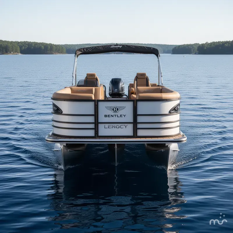 Slide: The Image of Bentley Pontoons Legacy 220 Swingback & Honda 4-Stroke EFI 2026 - 1