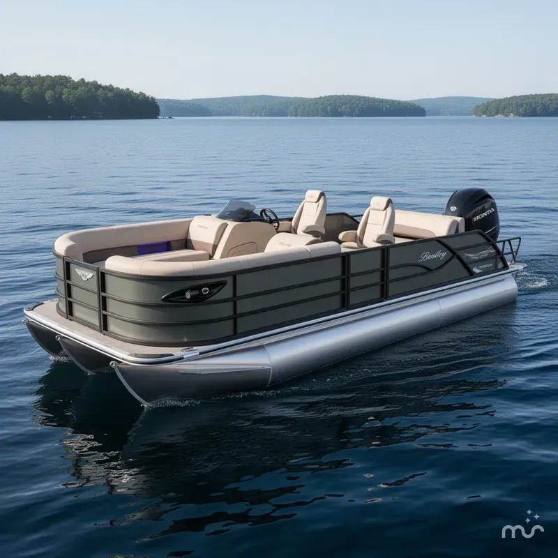 Slide: The Image of Bentley Pontoons Legacy 220 Swingback & Honda 4-Stroke EFI 2026 - 0