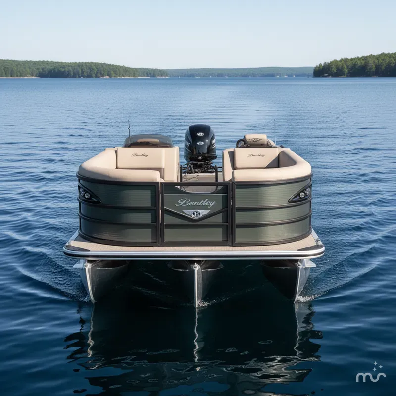 Slide: The Image of Bentley Pontoons Legacy 220 Swingback & Honda 4-Stroke EFI 2026 - 1