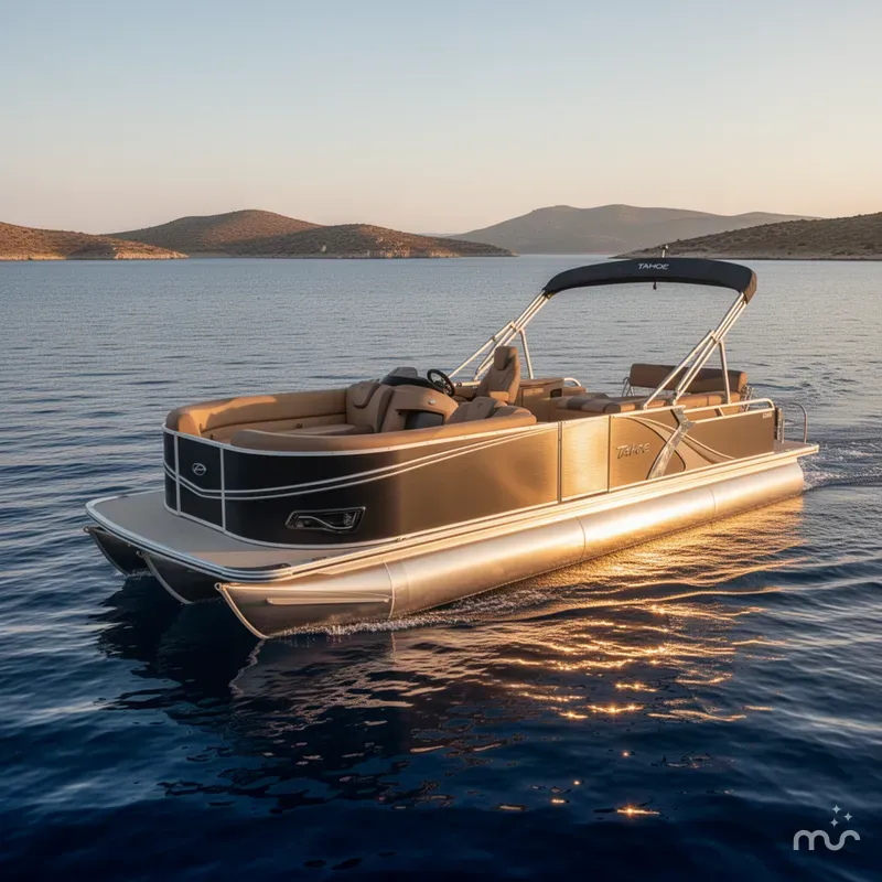 Slide: The Image of Tahoe LTZ CRB 2385 Cruise Rear Bench Pontoon $35995 2026 - 1