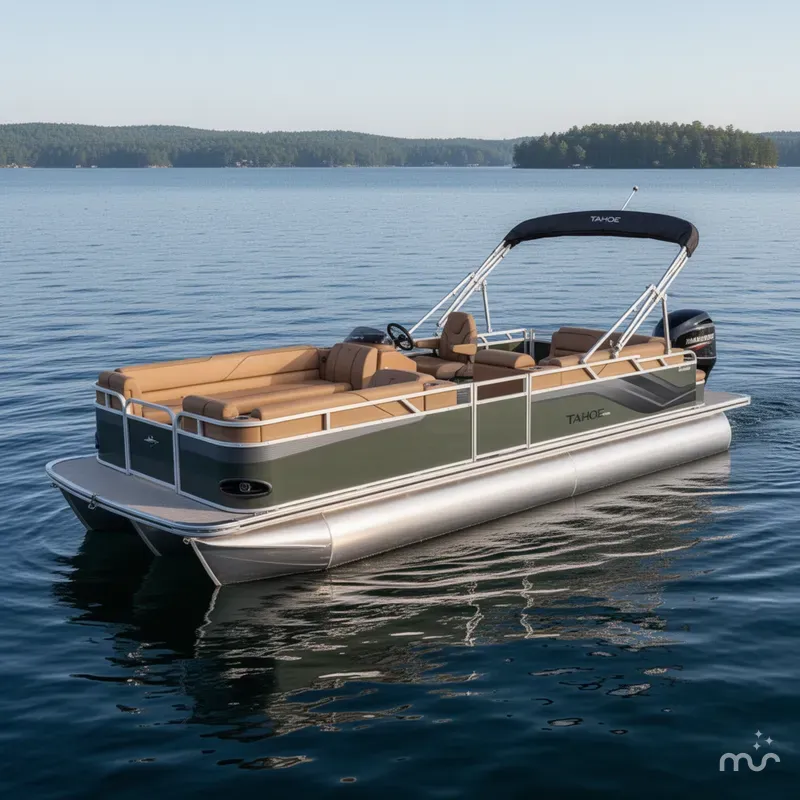 Slide: The Image of Tahoe Sport CRB 2180 Cruise Rear Bench & 4-Stroke 2026 - 2