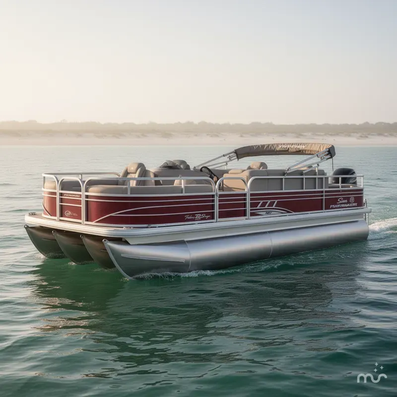 Slide: The Image of Sun Tracker Fishin' Barge 22 DLX 2020 - 0