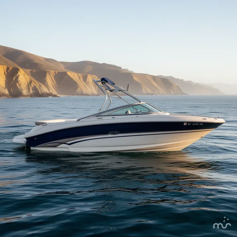 Slide: The Image of Sea Ray 240 Bow Rider w/ 6.2MPI Mercury 2003 - 0