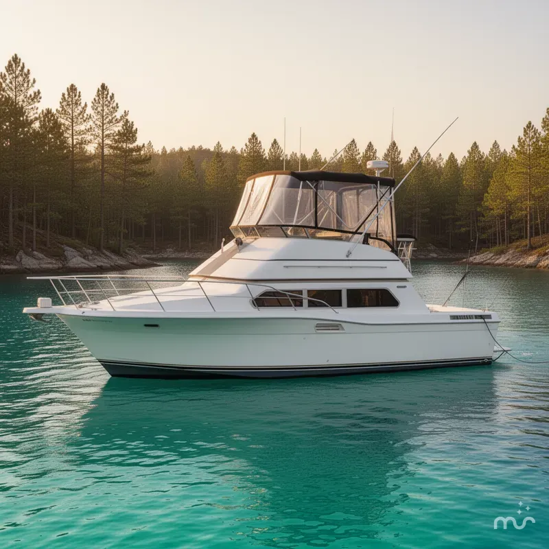 Slide: The Image of Carver Yachts 380 Santego 1994 - 2