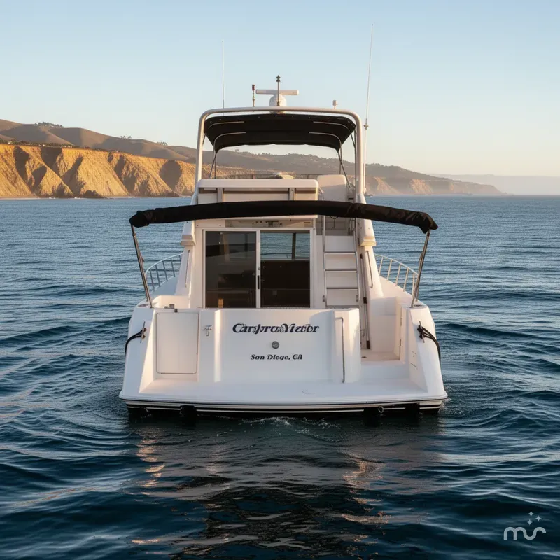Slide: The Image of Carver Yachts 370 Voyager 1999 - 2