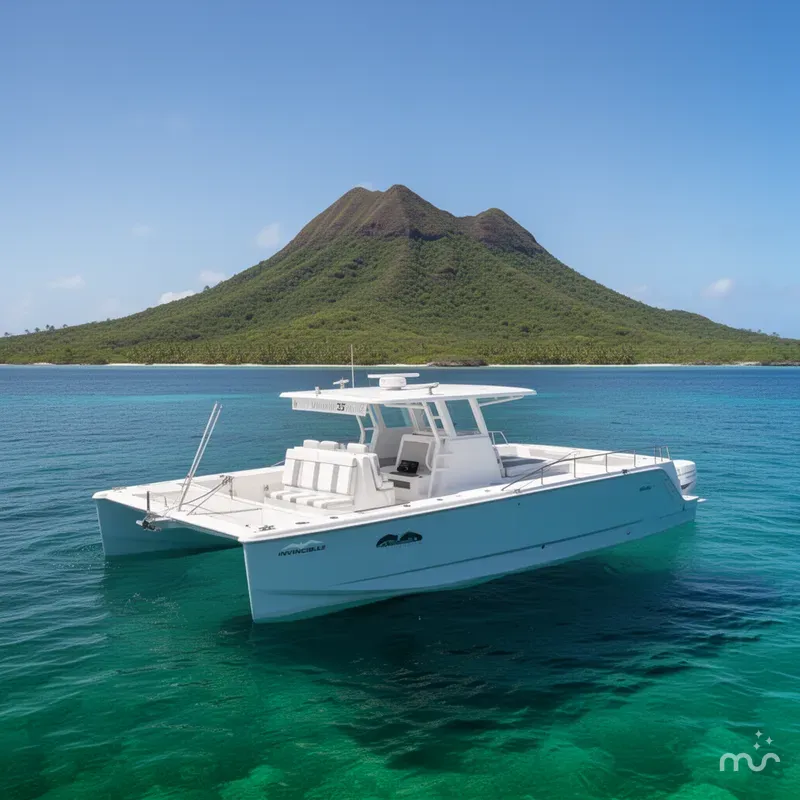 Slide: The Image of Invincible 35 Catamaran 2024 - 2