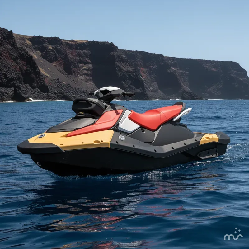 Slide: The Image of Sea-Doo Spark for 3 90 hp Convenience package with iBR and Audio in option 2026 - 2