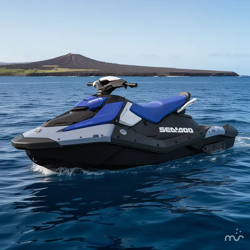 Slide: The Image of Sea-Doo Spark for 3 90 hp Convenience package with iBR 2026 - 2