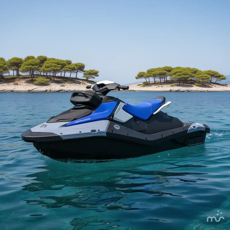 Slide: The Image of Sea-Doo Spark for 2 90 hp Convenience package with iBR and Audio in option 2026 - 2