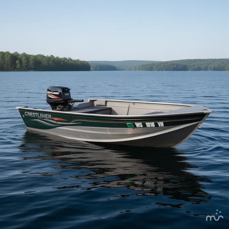 Slide: The Image of Crestliner Angler 1400 Tiller 2004 - 0