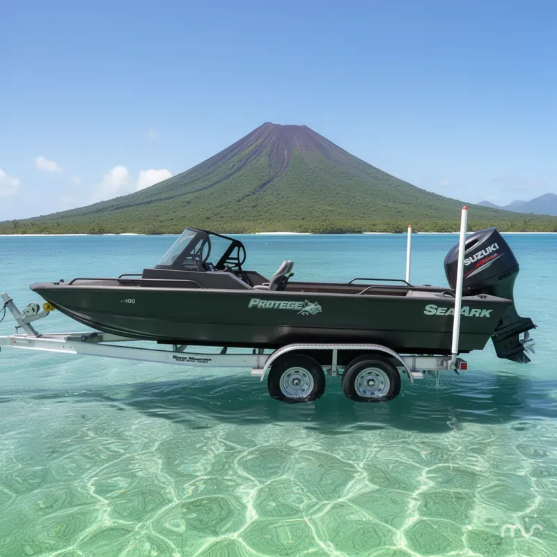 Slide: The Image of SeaArk Protege 200 Suzuki 150 w/ Trailer 2026 - 2
