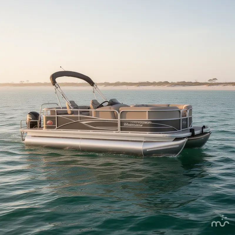 Slide: The Image of Sun Tracker Party Barge 20 DLX 2018 - 0
