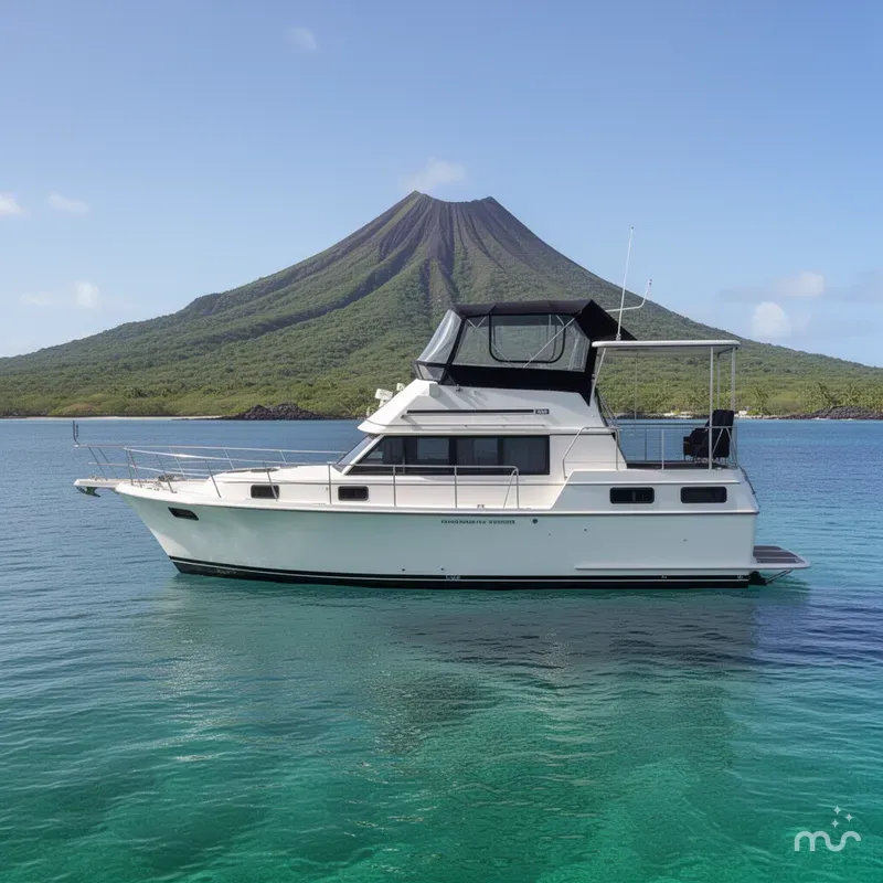 Slide: The Image of Carver Yachts 3607 Aft Cabin Motor Yacht 1987 - 2