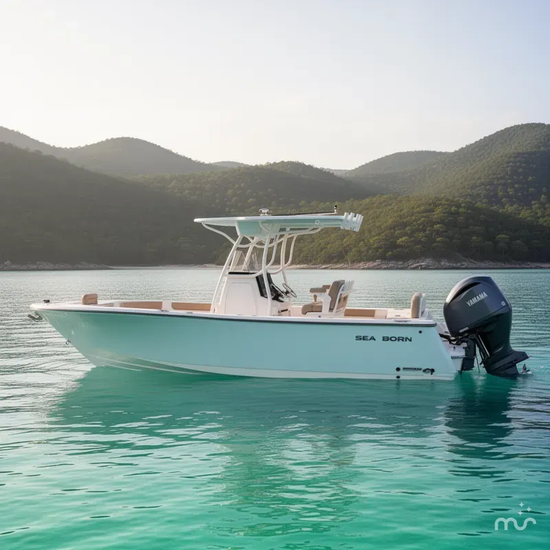Slide: The Image of Sea Born LX24 Center Console 2024 - 2