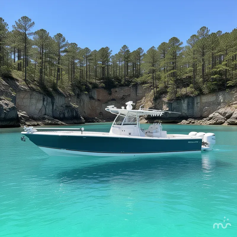 Slide: The Image of Regulator Marine 34 Center Console 2018 - 2
