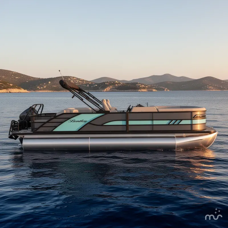 Slide: The Image of Bentley Pontoons 223 swingback dual capt 2026 - 2