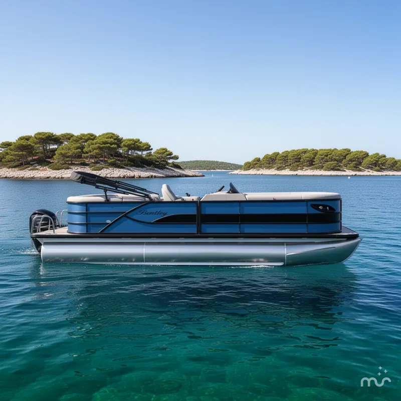 Slide: The Image of Bentley Pontoons Legacy 223 Navigator 2026 - 2