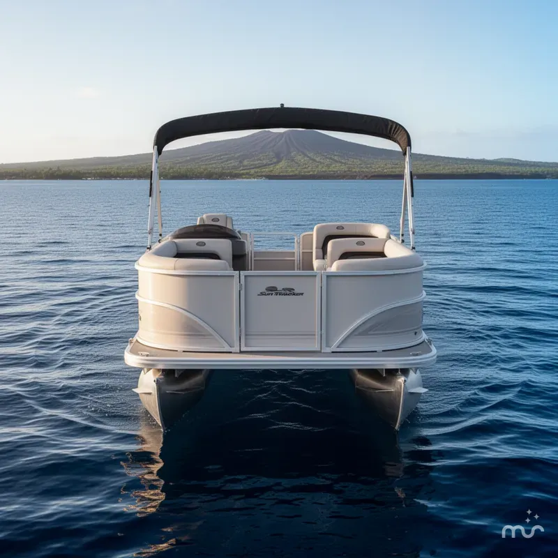 Slide: The Image of Sun Tracker Party Barge 18 DLX 2026 - 3