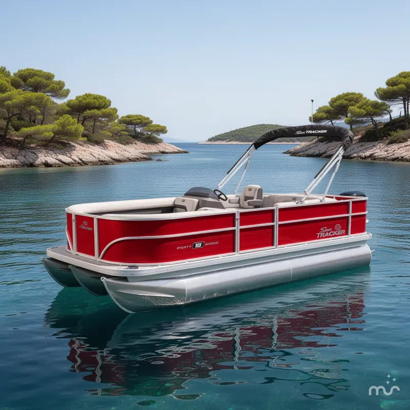 Slide: The Image of Sun Tracker Party Barge 18 DLX 2026 - 4
