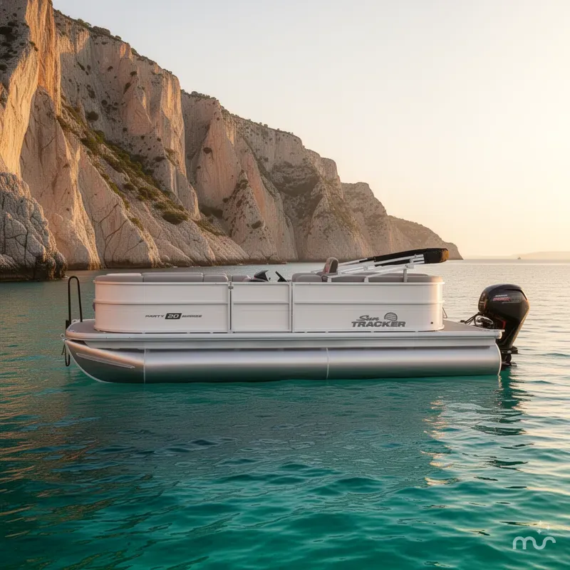 Slide: The Image of Sun Tracker Party Barge 20 DLX 2026 - 2