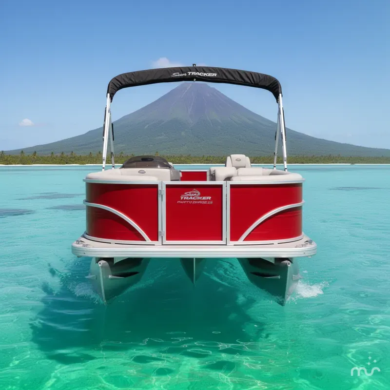 Slide: The Image of Sun Tracker Party Barge 18 DLX 2026 - 3