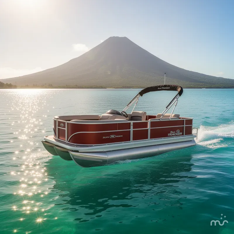 Slide: The Image of Sun Tracker Party Barge 18 DLX 2026 - 4