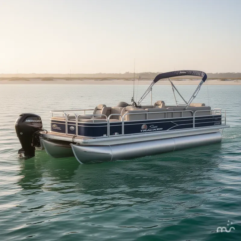 Slide: The Image of Sun Tracker Fishin' Barge 22 DLX 2018 - 0