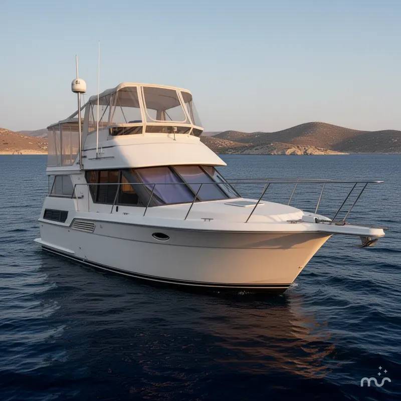 Slide: The Image of Carver Yachts 325 Aft Cabin Motor Yacht 1997 - 2
