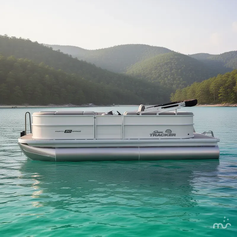 Slide: The Image of Sun Tracker Party Barge 20 DLX 2026 - 2