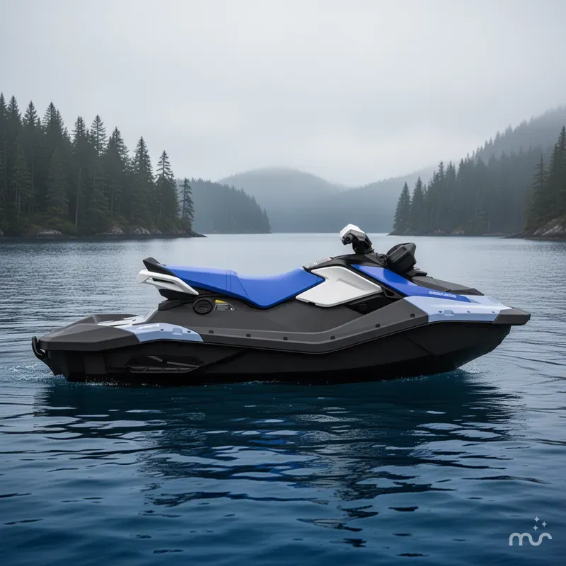 Slide: The Image of Sea-Doo Spark for 3 90 hp Convenience package with iBR and Audio in option 2026 - 2