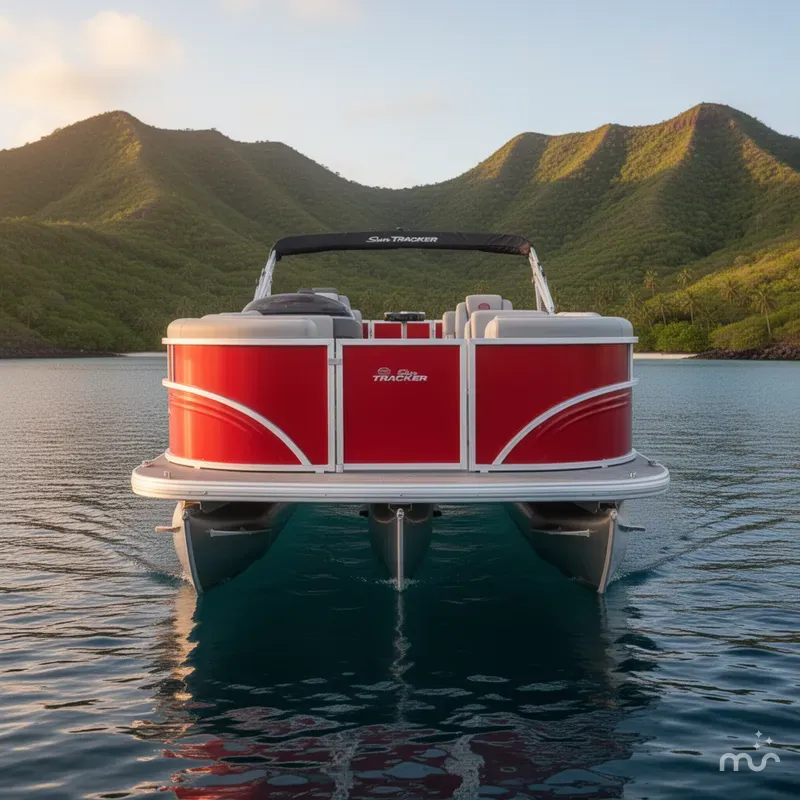 Slide: The Image of Sun Tracker Party Barge 22 DLX 2026 - 1