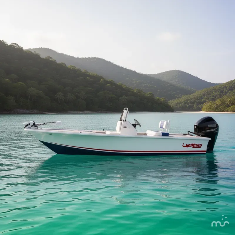 Slide: The Image of Mako 18 Pro Skiff Patriot Edition 2026 - 2